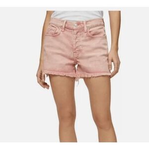 7 For All Mankind Monroe Cutoff Shorts Mineral Pink (Salmon / Peach) Size 26